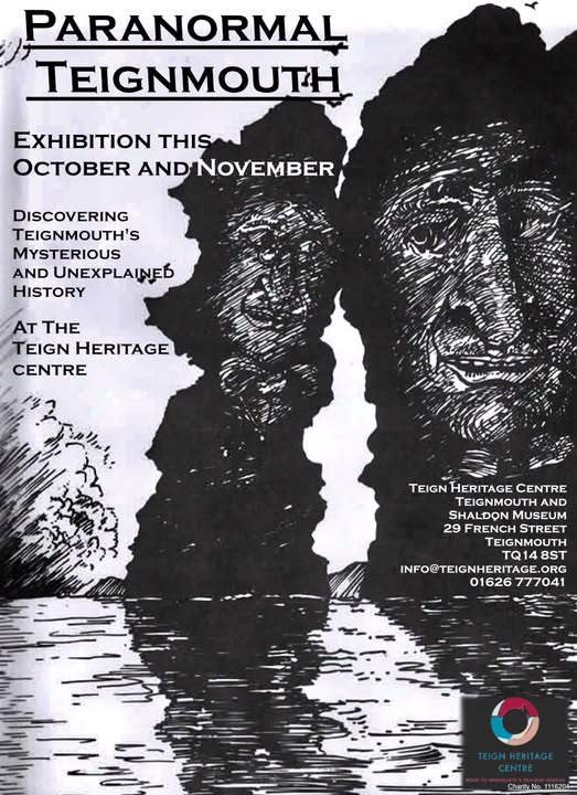 Poster with the parson and clerk as spooky faces